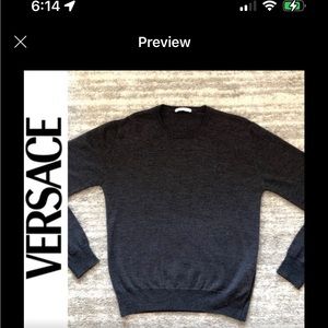 Versace knit sweater size medium